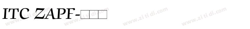 ITC ZAPF字体转换
